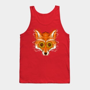 fox sunflower Tank Top